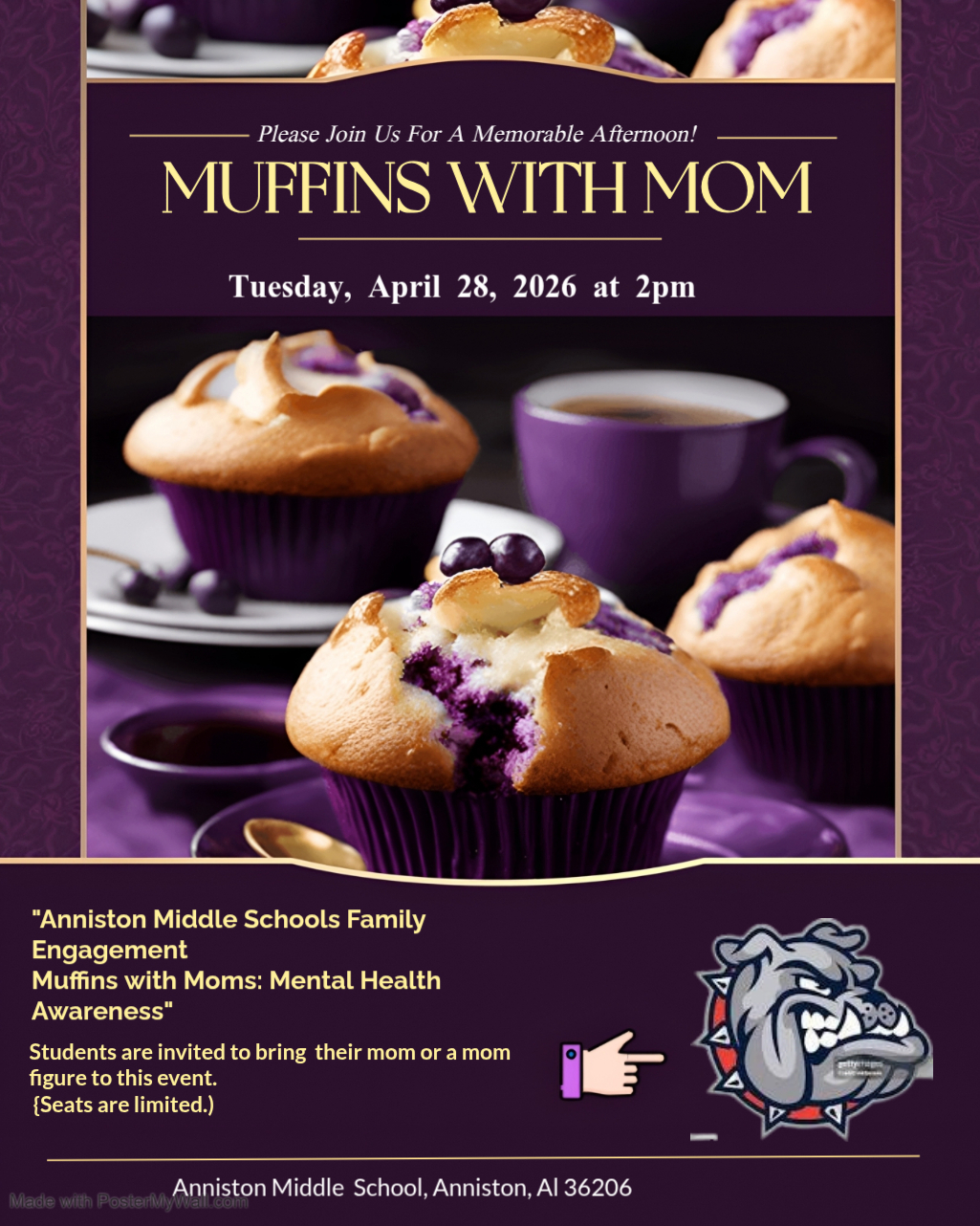 Muffins With Mom Informational Flyer